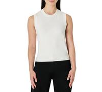 Amazon Essentials Women's Regular-Fit Crew Neck Knitted Vest, Eggshell White, L