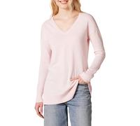 Amazon Essentials Women's Regular Fit Lightweight Long-Sleeved V-Neck Tunic Jumper (Available in Plus Size), Light Pink, S