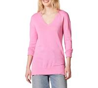 Amazon Essentials Women's Regular Fit Lightweight Long-Sleeved V-Neck Tunic Jumper (Available in Plus Size), Pink, XS