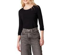Amazon Essentials Women's Regular-Fit Long-Sleeve Crewneck T-Shirt (Available in Plus Size), Black, Medium