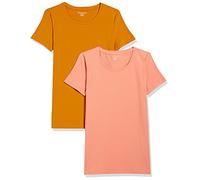 Amazon Essentials Women's Regular-Fit Short-Sleeve Crewneck T-Shirt, Multipacks