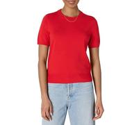 Amazon Essentials Women's Regular-Fit Short Sleeve Jumpers Pullover Top, Bright Poppy Red, XXL
