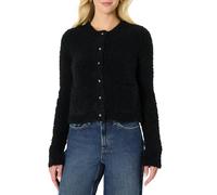 Amazon Essentials Women's Regular-Fit Wool Blend Boucle Button-Down Jacket, Black, XS