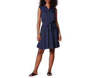 Amazon Essentials Women's Relaxed Fit Casual Sleeveless V-Neck Swing Shirt Dress
