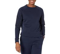 Amazon Essentials Women's Relaxed-Fit Crewneck Pullover Long-Sleeve Sweatshirt (Available in Plus Size), Navy, Small