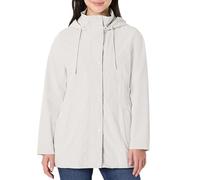 Amazon Essentials Women's Relaxed-Fit Lightweight Waterproof Long Hooded Rain Jacket, Off-white, XS