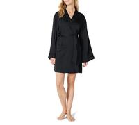 Amazon Essentials Women's Relaxed-Fit Satin Sleep Robe, Black, S