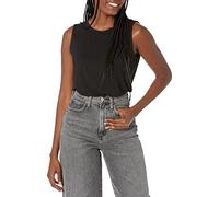 Amazon Essentials Women's Relaxed-Fit Sleeveless Muscle Vest, Black, XS