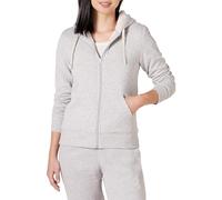 Amazon Essentials Women's Sherpa-Lined Fleece Full-zip Hooded Jacket, Grey Heather, XS