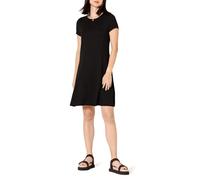 Amazon Essentials Women's Short-Sleeve Scoop Neck A-Line T-Shirt Dress (Available in Plus Size), Black, XL