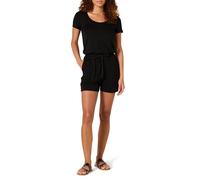 Amazon Essentials Women's Short-Sleeve Scoop Neck Playsuit, Black, M