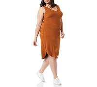 Amazon Essentials Women's Sleeveless Regular-Fit V-Neck Jersey Midi Dress (Previously Daily Ritual), Caramel, XXL