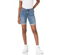 Amazon Essentials Women's Slim-Fit Denim Bermuda Shorts with Pockets, Medium Wash, 14