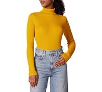 Amazon Essentials Women's Slim-Fit Lightweight Long-Sleeve Turtleneck Jumper, Gold, XS
