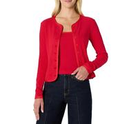 Amazon Essentials Women's Slim-Fit Ribbed Cardigan & Cami Set with Removable Straps, Red, XXL
