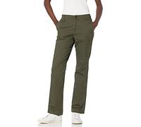 Amazon Essentials Women's Slim-Fit, Straight-Leg Stretch Twill Chino Trouser, Dark Olive, 22