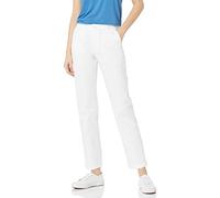 Amazon Essentials Women's Slim-Fit, Straight-Leg Stretch Twill Chino Trouser, White, 10
