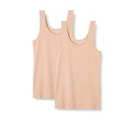 Amazon Essentials Women's Slim-Fit Vest, Pack of 2, Beige, XL