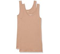 Amazon Essentials Women's Slim-Fit Vest, Pack of 2, Camel, XL