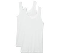 Amazon Essentials Women's Slim-Fit Vest, Pack of 2, White, XL