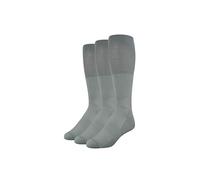 Amazon Essentials Women's Soccer Socks, Over-the-Calf Athletic Fit with Zone Cushioning and Arch Support, 3 Pairs, Grey, 5.5-10