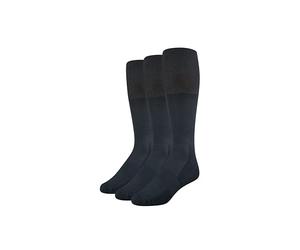 Amazon Essentials Women's Soccer Socks, Over-the-Calf Athletic Fit with Zone Cushioning and Arch Support, 3 Pairs, Black, 5.5-10