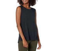 Amazon Essentials Women's Soft Cotton Relaxed-Fit Yoga Tank Top (Available in Plus Size), Black, XL Plus