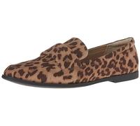 Amazon Essentials Women's Soft Moccasins Toe Loafer, Leopard Faux Microsuede, 8 UK