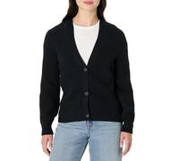 Amazon Essentials Women's Soft Touch Ribbed Chunky Knit Cardigan, Black, L
