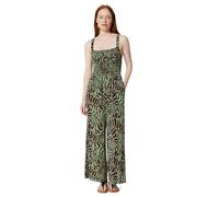 Amazon Essentials Women's Square Neck Wide Leg Sleeveless Jumpsuit, Sage Green Abstract Palms, XL