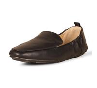 Amazon Essentials Women's Square Toe Soft Slip on Loafer, Black Faux Leather, 12