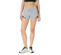 Amazon Essentials Women's Standard-Fit Ruched Waistband Woven Running Short (Previously Core 10), Medium Grey Heather, 1X