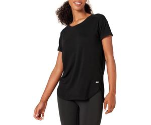 Amazon Essentials Women's Studio Relaxed-Fit Lightweight Crew Neck T-Shirt (Available in Plus Size), Black, XXL