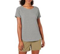 Amazon Essentials Women's Studio Relaxed-Fit Lightweight Crew Neck T-Shirt (Available in Plus Size), Medium Grey Heather, S