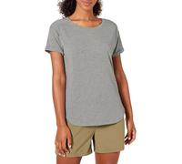 Amazon Essentials Women's Studio Relaxed-Fit Lightweight Crew Neck T-Shirt (Available in Plus Size), Medium Grey Heather, L