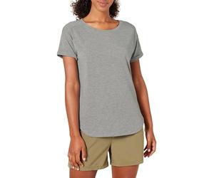 Amazon Essentials Women's Studio Relaxed-Fit Lightweight Crew Neck T-Shirt (Available in Plus Size), Medium Grey Heather, S
