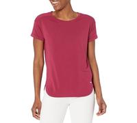 Amazon Essentials Women's Studio Relaxed-Fit Lightweight Crew Neck T-Shirt (Available in Plus Size), Ruby Red, XXL