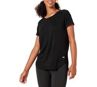 Amazon Essentials Women's Studio Relaxed-Fit Lightweight Crewneck T-Shirt (Available in Plus Size), Black, X-Small