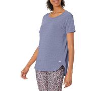 Amazon Essentials Women's Studio Relaxed-Fit Lightweight Crewneck T-Shirt (Available in Plus Size), Blue Heather Nightshadow, X-Large