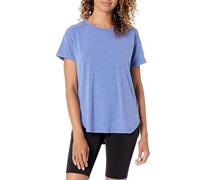 Amazon Essentials Women's Studio Relaxed-Fit Lightweight Crewneck T-Shirt (Available in Plus Size), Bright Blue Heather, X-Small