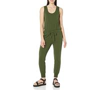 Amazon Essentials Women's Studio Terry Jumpsuit (Available in Plus Size), Dark Olive, S