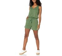 Amazon Essentials Women's Studio Terry Romper, Military Green, M
