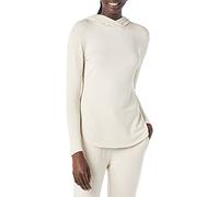 Amazon Essentials Women's Supersoft Terry Standard-Fit Long-Sleeve Hooded Pullover (Previously Daily Ritual), Sand, XS