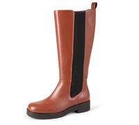 Amazon Essentials Women's Tall-Gusset Knee-High Boots, Chestnut Brown, 5 UK