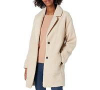 Amazon Essentials Women's Teddy Bear Fleece Oversized-Fit Lapel Jacket, Sand, XL