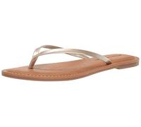 Amazon Essentials Women's Thong Sandal, Gold, 11 UK