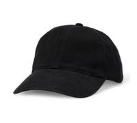 Amazon Essentials Women's Washed Cotton Baseball Cap, Black, One Size