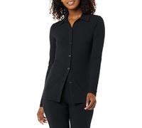Amazon Essentials Women's Wide Rib Long Sleeve Button-up Collared Cardigan (Trousers Sold Separately)