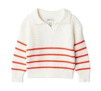 Amazon Essentials x Sofia Grainge Baby Boys' Mummy & Me Cotton Crochet Jumpers & Tank Sets, Ivory Red Placed Thin Stripe, 6-9 Months