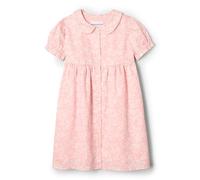 Amazon Essentials x Sofia Grainge Baby Girls' Cotton Sateen Dress with Collar, Pink Ivory Delicate Floral, 6-9 Months